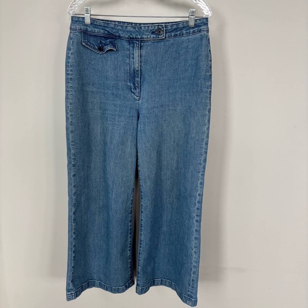 Point Sur Wide Leg Crop Jeans Size 30